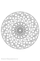 Mandalas Geo kleurplaat 4